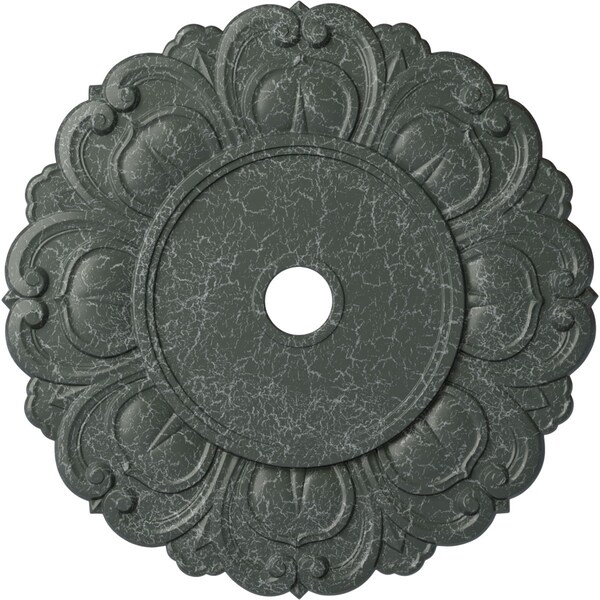 Ekena Millwork Angel Medallion (Canopies up to 15 3/4"), 32 1/4"OD x 3 5/8"ID x 1 1/8"P, Athenian Green Crackle CM32ANAGC - main